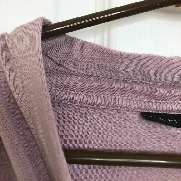 Tahari Short Sleeved Shirt Flowy Light Purple Size Medium - Picture 5 of 15